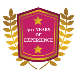 40-years of experience badge
